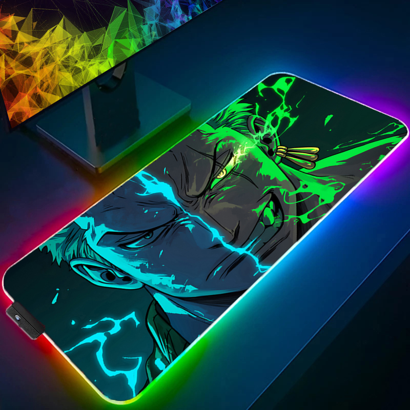 Tech Accessories Pc - ワンピースゾロマウスパッド RGB ゲームアクセサリー Gabinete ゲーマー PC