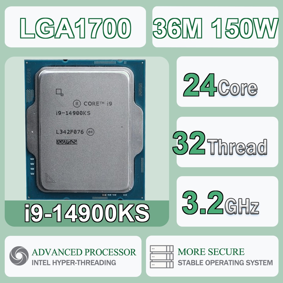 Intel Cpu Core I9 - インテル Core i9-14900KS 24コア/32スレッド 3.2GHz 150W