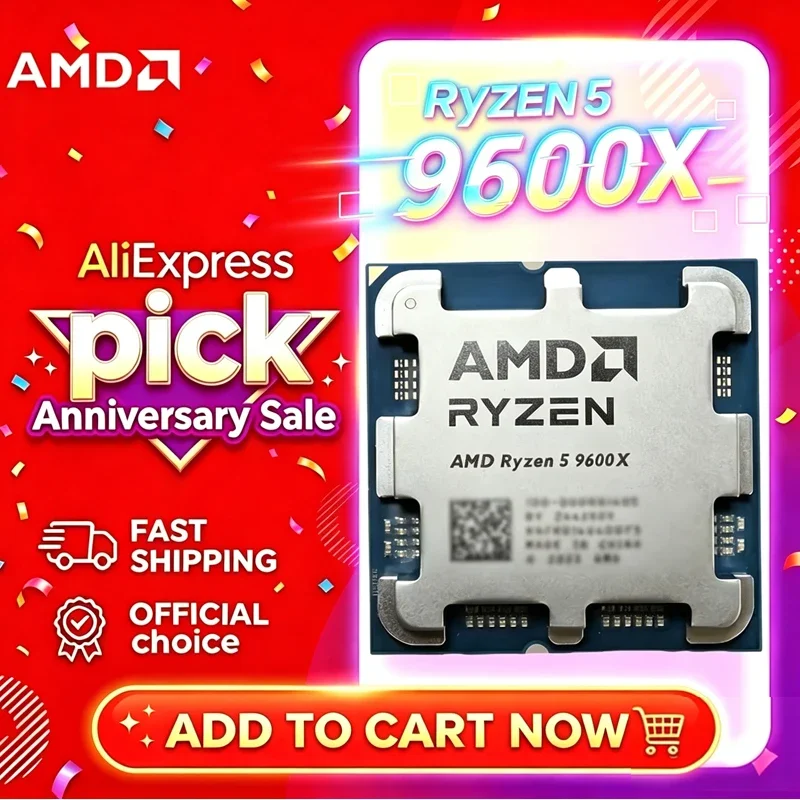 Amd Cpu Ryzen 5 - AMD Ryzen 5 9600X 100% AMD