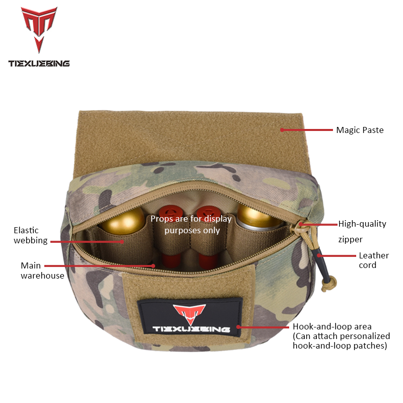 タクティカルモールチェストリグドロップダンプポーチバッグ C - Tech Accessories Pouch のレビューと価格