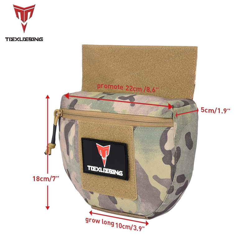 タクティカルモールチェストリグドロップダンプポーチバッグ C - Tech Accessories Pouch のレビューと価格