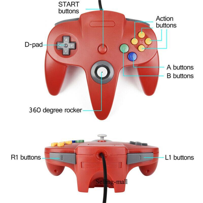N64 コントローラクラシック USB 有線リモートゲームパ - Tech Accessories Pc のレビューと価格