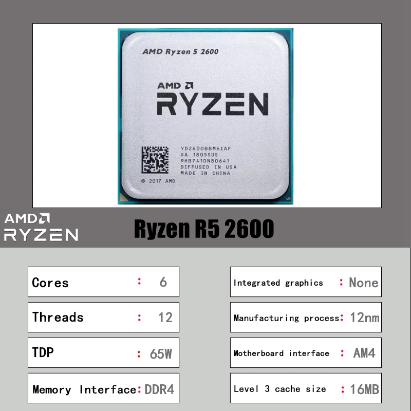 AMD Ryzen 5 2600 6コア 12スレッド 3. - Amd Cpu Ryzen 5 のレビューと価格
